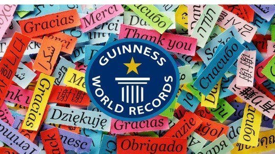 Språkrekord i Guinness Rekordbok