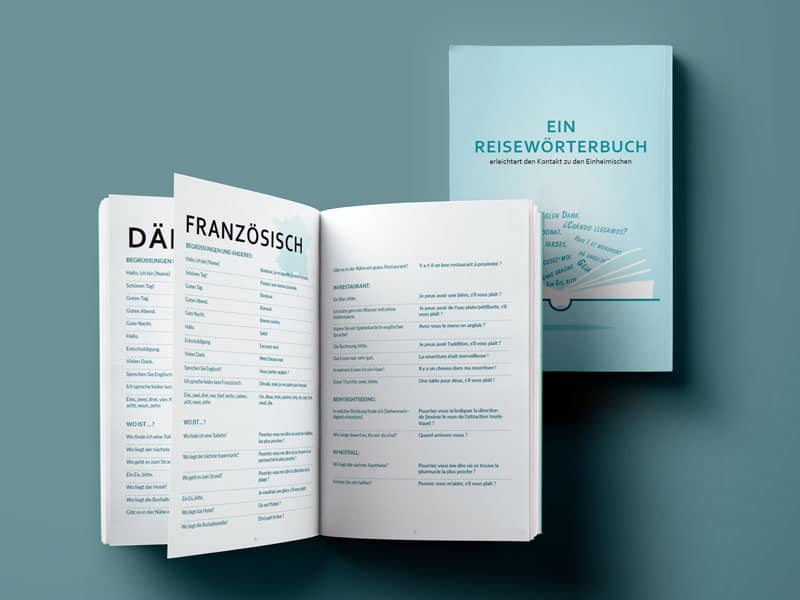 Ein Reisewörterbuch erleichtert den Kontakt zu den Einheimischen