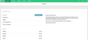 project management screenshot smartdesk - home dashboard